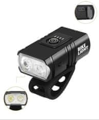 Camerazar Bicycle Light Set Vodotesný predný reflektor USB