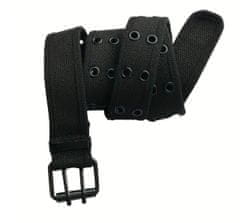 Camerazar Taktický vojenský opasok SURVIVAL Unisex, čierny, polypropylénový nylon, 120x3,7 cm