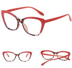 Camerazar Elegantné ružové mačacie okuliare, antireflexné šošovky, polykarbonát - plast, filter UV400