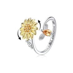 Flor de Cristal Strieborný prsteň Primavera