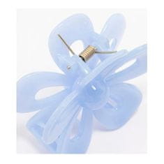 Flor de Cristal Flamenco Mystique Blue XL kvetinová spona do vlasov, 6,5 x 7 cm, kov a plast bez niklu a chrómu