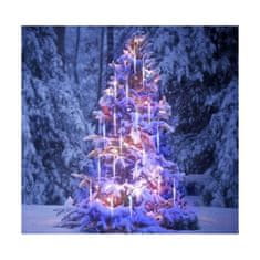 Flor de Cristal Flamenco Mystique Vonkajšie osvetlenie Padajúci sneh METEORY Icicles, 8 trubíc, 18 LED na trubicu, dĺžka 210 cm