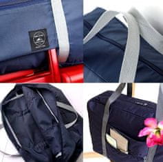 Camerazar Maxi cestovná taška organizér, námornícka modrá, vodotesný nylon, 48x32x16 cm
