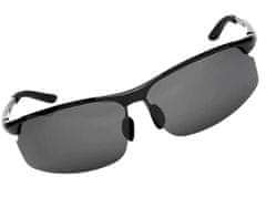 Camerazar Pánske športové slnečné okuliare s polarizačnými sklami, čierne, kovové sklá, UV filter 400 kat. 3 - možnosť 1