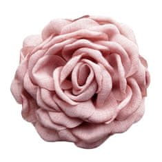 Flor de Cristal Flamenco Mystique Veľká spona do vlasov XL, ružový kvet, plast a kov bez niklu a chrómu, 9 cm