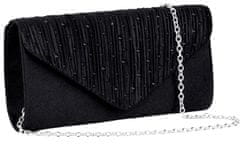 Camerazar Elegantná čierna taška cez rameno, syntetický materiál, rozmery 22x12 cm, dĺžka popruhu 100 cm