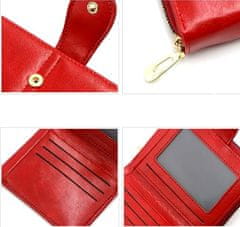 Camerazar Elegantná dámska peňaženka z kvalitnej umelej kože, malá a praktická, 11,5x9x3,5 cm