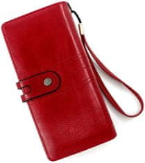 Camerazar Veľká dámska peňaženka z ekokože, elegantný dizajn, 15 priehradiek, rozmery 19,3x9,5x3,5 cm