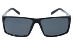 Camerazar Pánske športové slnečné okuliare s UV polarizáciou a pevným puzdrom, matná čierna, sivé polarizačné šošovky