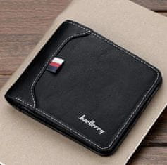 Camerazar Pánska peňaženka z ekologickej umelej kože, čierna, malá a elegantná s mnohými priehradkami