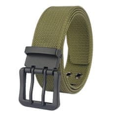 Camerazar Taktický vojenský opasok SURVIVAL Unisex, kovová pracka, polypropylénový nylon, 120x3,8 cm