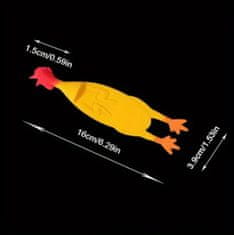 Camerazar Záložka Funny Chicken, farebná, silikónová, 16x3,9 cm