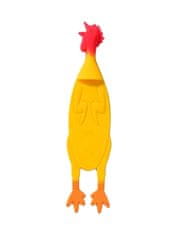 Camerazar Záložka Funny Chicken, farebná, silikónová, 16x3,9 cm