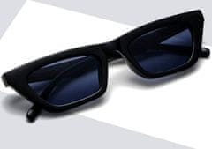 Camerazar Retro dámske slnečné okuliare Cat Eye, čierne, plastové, filter UV400
