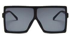 Camerazar Veľké retro slnečné okuliare pre ženy, čierne, plastový rám, UV filter 400 kat.3 - možnosť 2