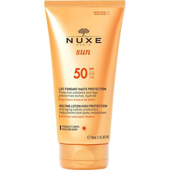 Nuxe Mlieko na opaľovanie pre telo a tvár SPF 50 Sun (Melting Lotion High Protection) 150 ml