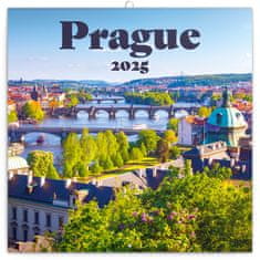 Notique Poznámkový kalendár Praha 2025, 30 x 30 cm