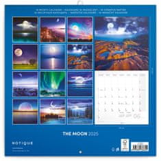 Notique Poznámkový kalendár Mesiac 2025, 30 x 30 cm