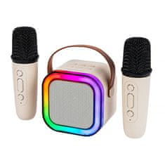 Blow Reproduktor prenosný BLUETOOTH BLOW KARAOKE RGB +2 mikrofóny 10W