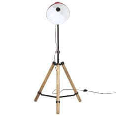 Vidaxl Podlahová lampa 25 W šmuhovaná červená 75x75x90-150 cm E27