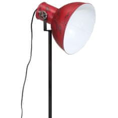 Petromila vidaXL Podlahová lampa 25 W šmuhovaná červená 75x75x90-150 cm E27