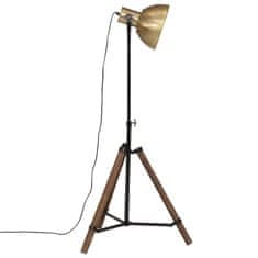 Vidaxl Podlahová lampa 25 W starožitná mosadzná 75x75x90-150 cm E27