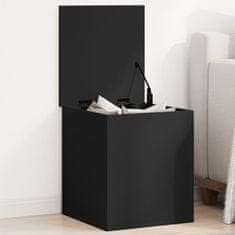 shumee Úložný box čierny 40x42x46 cm kompozitné drevo