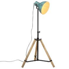 Vidaxl Podlahová lampa 25 W šmuhovaná modrá 75x75x90-150 cm E27