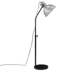 Vidaxl Podlahová lampa 25 W starožitná strieborná 30x30x90-150 cm E27