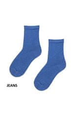 Detské bavlnené ponožky - jednofarebné WHITE (biela) EU 33-35