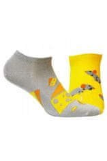 Wola Členkové ponožky funky Myš so syrom EU 30-34