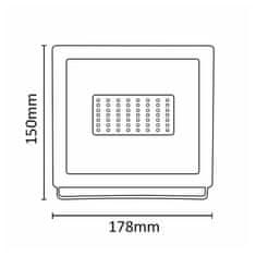 Asalite ASAL0297 LED reflektor 50 W 4500K biely