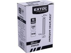 Extol Premium Spona nastreľovacia, 3000ks, 40mm, 5,7x1,2x1mm