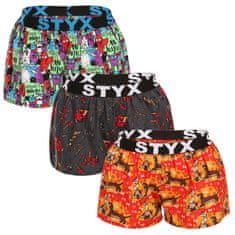 Styx 3PACK dámske trenky art športová guma viacfarebné (3T15245) - veľkosť L