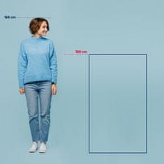 Kela Kúpeľňová predložka Megan 100% bavlna dymovo modrá 120,0x70,0x1,6cm