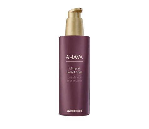 AHAVA Minerálne telové mlieko Vivid Burgundy s obsahom Minerálov z Mŕtveho mora 250ml