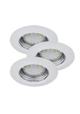 Rabalux LED zápustné bodové svietidlo Lite 3x3W | 720lm | 3000K | IP40 - set 3 svietidiel, kruhové