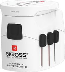 Skross PRE Light USB World, UK+USA+Austrália/Čína, 2x USB-A, vr. adaptéra ostatných vidlíc