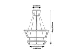 Rabalux SIDONA LED závesné svietidlo 72243