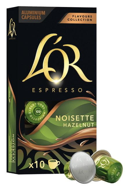 L\'Or Espresso Hazelnut 10 ks kapslí pro Nespresso* Original kávovary