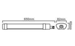 HADEX LED svietidlo s PIR čidlom LEDOM TRI-PROOF 30W 4000K 650mm