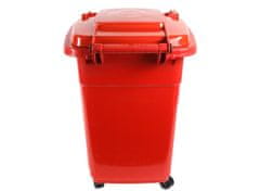 Max Popolnice D50WR 50L červená plastová s kolieskami