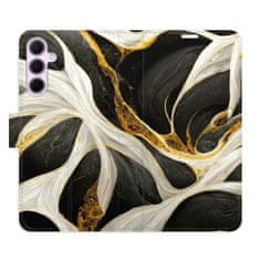 iSaprio Flipové puzdro - BlackGold Marble pre Samsung Galaxy A35 5G