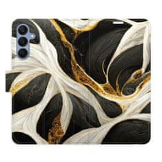 iSaprio Flipové puzdro - BlackGold Marble pre Samsung Galaxy A25 5G