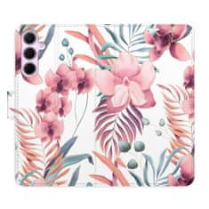 iSaprio Flipové puzdro - Pink Flowers 02 pre Samsung Galaxy A55 5G