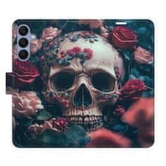 iSaprio Flipové puzdro - Skull in Roses 02 pre Samsung Galaxy A25 5G