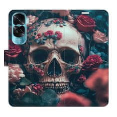 iSaprio Flipové puzdro - Skull in Roses 02 pre Honor 90 Lite 5G