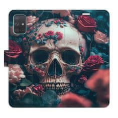 iSaprio Flipové puzdro - Skull in Roses 02 pre Samsung Galaxy A71