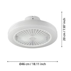 EGLO EGLO Ventilátor so svietidlom ORTONA EGLO 35095