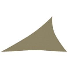 Vidaxl Tieniaca plachta oxfordská látka trojuholníková 3x4x5 m béžová